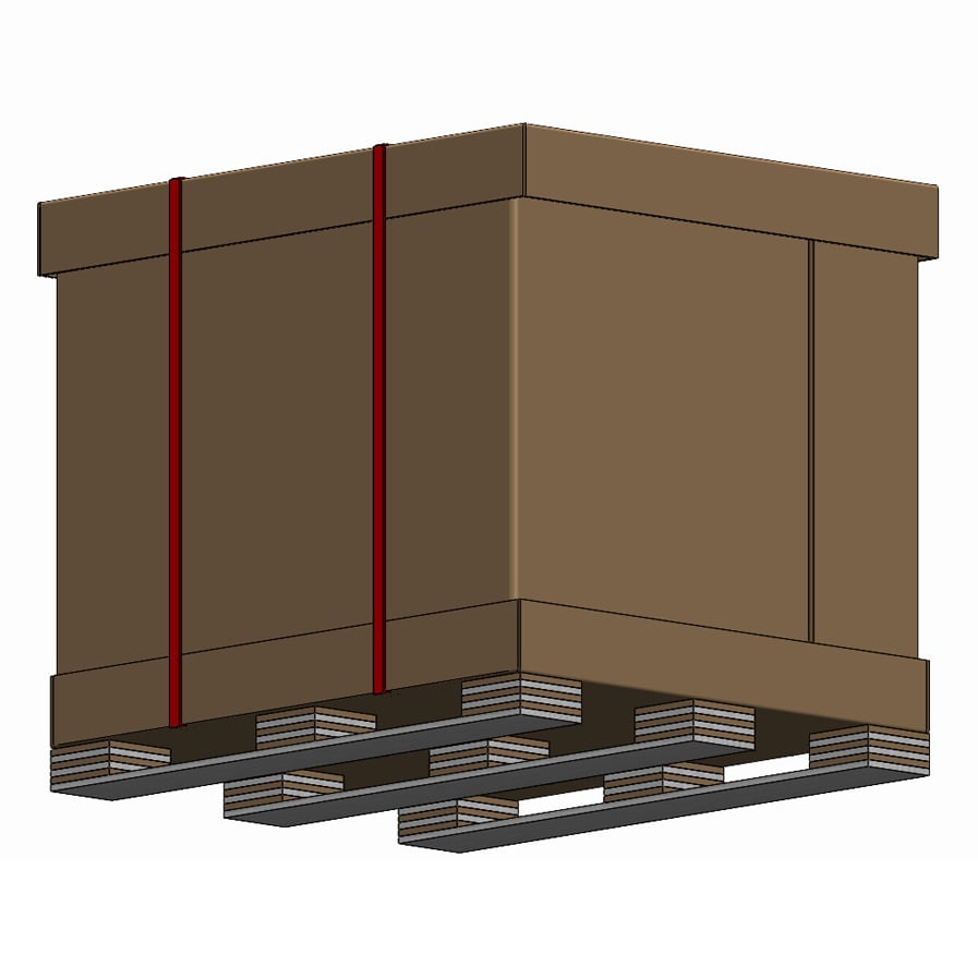 Side View of Fully Assembled Crate